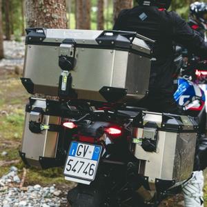 Motorcycle top case supports