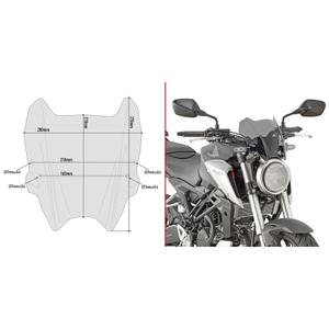 a1164-motorcycle-bubble-givi-300-r-19-honda-cbr-125-et-cb-300-r-2018-a-2020-transparent-one-size